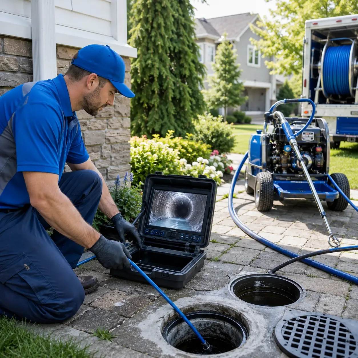 Outdoor drain cleaning professionals serving Junction, TX